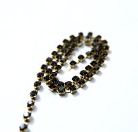 18ss Swarovski Rhinestone Chain in Mocca (4.2mm) 0.5/1/2/5 Meters Bridal Supplies, Jewelry Making, vintage findings, embroidery materials