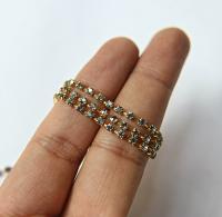 18pp Swarovski Crystal Star SHINE (2.5mm) 0.5/1/2/5 Meters Brass Settings Wedding Cake Decoration Brooch Bouquet Supply vintage strass chain