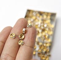 Swarovski Spacer Rondelle (77506) 6mm 6/12/36/72/144 pieces Metal findings, vintage components, jewelry making, craft supplies, decorations