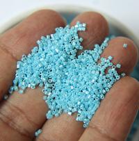15/0 Miyuki Hex Cuts in color Opaque Turquoise Blue Luster Japanese Beads 10/20/50/100 Grams embroidery materials, beading supplies