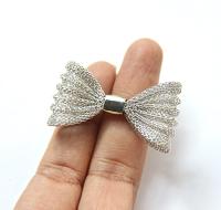Bow Plated Handmade 48mm x 25mm / 63mm x 36mm Haute Couture Embroidery, decoration, jewelry findings, embroidery materials, craft supplies