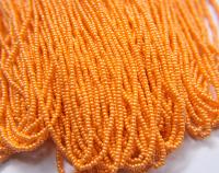 11/0 Czech Seed Bead Light Orange Luster 1/5/25/50/100 Full hanks Preciosa Ornella loose beads, mix beads, embroidery materials, craft