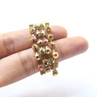18ss Swarovski Rhinestone Chain in Crystal Marea 0.5/1/2/5 Meters Bridal Supplies, Jewelry Making, vintage findings, embroidery materials
