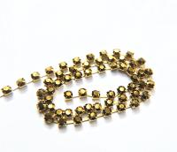 18ss Swarovski Rhinestone Chain in Crystal Dorado (4.2mm) 0.5/1/2/5 Meters Bridal Supplies, Jewelry, vintage findings, embroidery materials