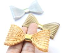 Bow Plated Handmade 48mm x 25mm / 63mm x 36mm Haute Couture Embroidery, decoration, jewelry findings, embroidery materials, craft supplies