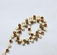16 SS Rhinestone Chain Swarovski in White Alabaster & Light Smoked Topaz 4mm 0.5/1/2/5/15 Meters vintage findings, strass chains