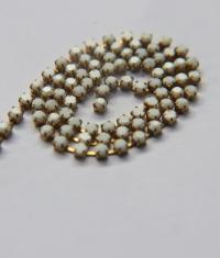 16 SS Rhinestone Chain Vintage Glass Pressed Chatons Chalk White Opaque (4mm) 1/2/5/15 Meters embroidery materials, craft vintage findings