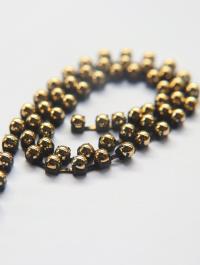 16 SS Aurum Gold Cabochon Chain Metallic Vintage Pressed (4mm) 1/2/5/15 Meters vintage findings, strass chains, craft supplies