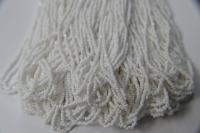 8/0 Charlotte Cut Beads Chalk White Opaque 10/20/50/250/500 Grams glass beads, jewelry supply, vintage findings, craft supply, rare white