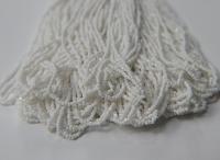 8/0 Charlotte Cut Beads Chalk White Opaque 10/20/50/250/500 Grams glass beads, jewelry supply, vintage findings, craft supply, rare white