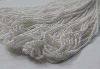 8/0 Charlotte Cut Beads Chalk White Opaque 10/20/50/250/500 Grams glass beads, jewelry supply, vintage findings, craft supply, rare white