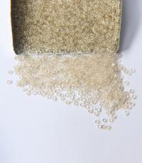 8/0 Charlotte Cut Beads Ionized Crystal Light Champagne 10/20/50/250/500 Grams glass beads, jewelry supply, vintage findings, craft supply
