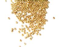 6/0, 8/0 Charlotte Cut Beads Metallic Gold 10/20/50/250/500 Grams glass beads, jewelry supply, vintage findings, craft supply, rare material