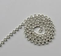 6 SS Rhinestone Chain Vintage Glass Crystal Frosted Silver Plated 2mm 1/2/5/15 Meters Wedding Bridal Supplies|Jewelry Making|Decoration