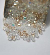 3/4 mm Bridal Shine Designer Mixes Swarovski Bicone beads 36/72/144/432/720 Pieces loose beads rare mix beads, embroidery materials, decor