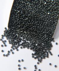 13/0 Charlotte Cut Beads Jet Hematite Metallic 5/10/20/50/250/500 Grams 1.6mm craft supplies, jewelry making, embroidery materials, vintage
