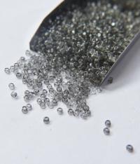 8/0 Charlotte Cut Beads Ionized Crystal Light Grey 10/20/50/250/500 Grams glass beads, jewelry supply, vintage findings, craft supply
