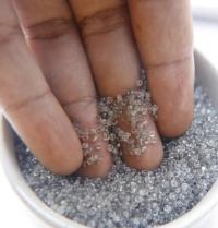 8/0 Charlotte Cut Beads Ionized Crystal Light Grey 10/20/50/250/500 Grams glass beads, jewelry supply, vintage findings, craft supply