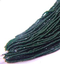 11/0 Charlotte true Cuts Beads Matt Deep Green Transparent 10/20/50/250/500 (10Grams 1300 Pieces)