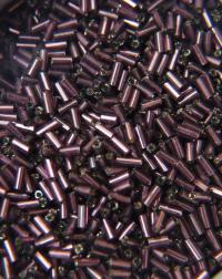 True Cuts Size 2 (2x4mm) Bugle Beads 5/10/20/50/250/500 Grams Amethyst Silverlined Preciosa Ornella loose tube beads, embroidery materials