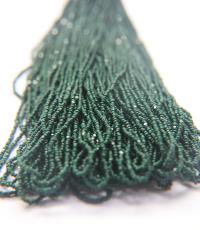 11/0 Hanks Charlotte Cut Beads 53270 Emerald Opaque 1/5/25/50/100 Hanks 2.0mm glass beads, jewelry supply, findings, craft supply vintage