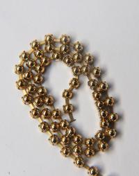 16 SS Aurum Gold Cabochon Chain Metallic Vintage Pressed (4mm) 1/2/5/15 Meters vintage findings, strass chains, craft supplies
