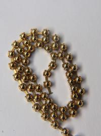 16 SS Aurum Gold Cabochon Chain Metallic Vintage Pressed (4mm) 1/2/5/15 Meters vintage findings, strass chains, craft supplies
