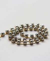 16 SS Silver Cabochon Chain Metallic Vintage Pressed (4mm) 1/2/5/15 Meters vintage findings, strass chains, craft supplies