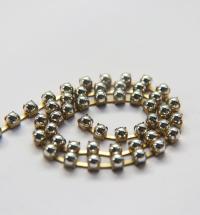 16 SS Silver Cabochon Chain Metallic Vintage Pressed (4mm) 1/2/5/15 Meters vintage findings, strass chains, craft supplies