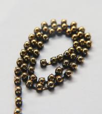 16 SS Aurum Gold Cabochon Chain Metallic Vintage Pressed (4mm) 1/2/5/15 Meters vintage findings, strass chains, craft supplies