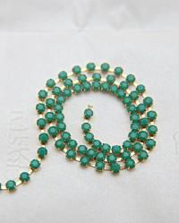 12 SS Swarovski Vintage Rhinestone Chain in Green Alabaster 3mm 0.5/1/2/5 Meters Wedding Bridal Supplies|Jewelry Making|Decoration, strass