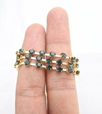 16 SS Rhinestone Chain Swarovski in MORION 4mm 0.5/1/2/5/15 Meters vintage findings, strass chains, embroidery materials, vintage findings
