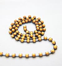 16ss Swarovski 2088 Chain in Flat Back Topaz (4mm) 0.5/1/2/5 Meters Vintage Black Settings Bridal Supplies, strass chains, embellishments