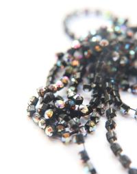 16ss Swarovski 2088 Chain in Flat Back Crystal Aurore Boreale (4mm) 0.5/1/2/5/15 Meters Brass/Vintage Black Settings Brooch Bouquet Supply