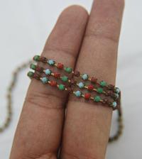8 SS Rhinestone Chain Vintage Glass Pressed Chatons in opaque Multi Colored 2.5 mm 1/2/5/15 Meters boho chic blue, decoration, craft supply