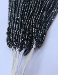 11/0 Hanks Charlotte Cut Beads Jet Hematite Metallic 1/5/25/50/100 Hanks 2.0mm glass beads, jewelry supply, findings, craft supply, vintage