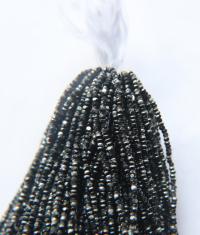 11/0 Hanks Charlotte Cut Beads Patina Black Silver 1/5/25/50/100 Hanks 2.0mm PREMIUM SEED beads, jewelry supply, findings