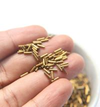 Fine 1.3 MM Seamless Brass Tubes 5/10/20/30/40/60/80 MM Length rare findings, brass tubes, jewelry making, craft supplies, decoration