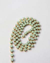 12 SS Swarovski Cup Chain in Mint Alabaster 3mm Made in Austria 0.5/1/2/5 Meters strass chains, embroidery materials, craft supplies