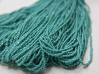11/0 Charlotte Cut Beads Opaque Aqua Green 10/20/50/250/500 Grams (10 Grams 1300 Pieces) embroidery materials, jewelry making, vintage beads