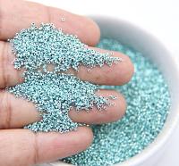 1mm Micro Aqua Metallic Plated Tube Beads 5/10/100/500 Gram High Quality Nail Art decoration / Haute Couture Embroidery / Doll Making