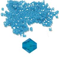 4/5mm Caribbean Blue Opal Swarovski Bicone beads 12/36/72/144/432/720 Pieces (394) VINTAGE SWAROVSKI, jewelry making, embroidery materials