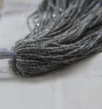 13/0 Hanks Charlotte Cut Beads Patina Opaque Chalk White Silver 1/5/25/50/100 Hanks 1.6mm glass beads, jewelry supply, vintage beads
