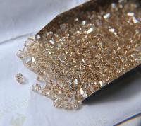 Crystal Golden Shadow (2.5mm) Swarovski Bicone Xillion 36/72/144/432/1000 Pieces 5328 embroidery materials, wedding embellishments, rare