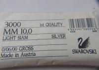 Swarovski Crystal 10MM 3000 Vintage Lochrose SEW ON STONES 6/12/24/36/72 pieces premium findings beads, sewing stones, gemstone beads