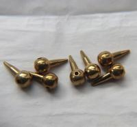 Solid Metal Drops, Spike Charms, in brass 22x10mm, 1.5mm Loop, 4/30 pieces vintage findings, jewlery making, art deco, premium supplies