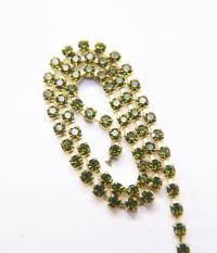 12ss Preciosa Rhinestone Chain (5 colors) 3mm 1/2/5/15 Meters Wedding Bridal Supplies, strass chains, embroidery materials