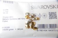 8 mm Swarovski 1122 Rivoli Crystal Foiled in 13 Colours 6/12/72/144 Pieces (39 ss) jewelry findings, PREMIUM MATERIALS