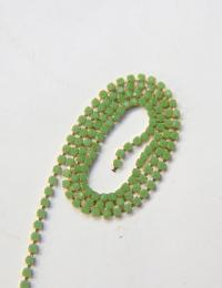 6SS Rhinestone Chain Vintage Glass Light Olive opaque 2mm 1/2/5/15 Meters embroidery materials, craft vintage findings, embellishments lace