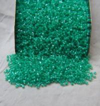 15/0 MIYUKI Hex Dark Mint Green Lined CRYSTAL Japanese Beads 10/20/50/100 Grams embroidery materials Jewelry making beads, vintage beads
